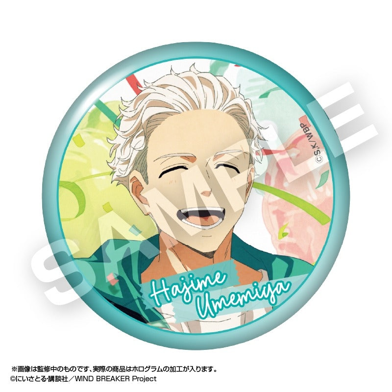 (Goods - Badge) WIND BREAKER Holographic Big Button Badge Hajime Umemiya
