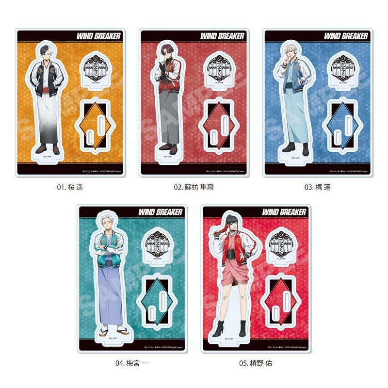 (Goods - Stand Pop) WIND BREAKER Kimono x Sukajan Jacket ver. Acrylic Stand/03 Ren Kaji