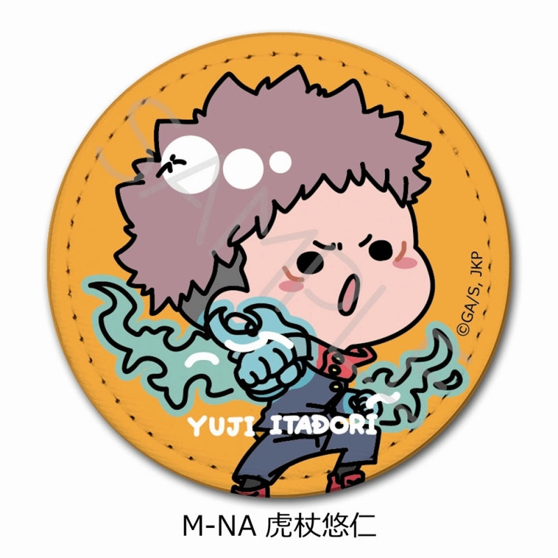 [Jujutsu Kaisen] Leather Badge (Round) Mocho-NA (Yuji Itadori)