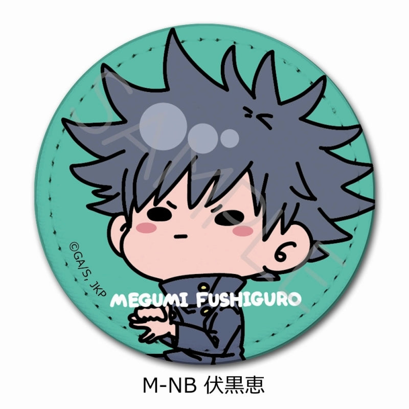 [Jujutsu Kaisen] Leather Badge (Round) Mocho-NB (Megumi Fushiguro)