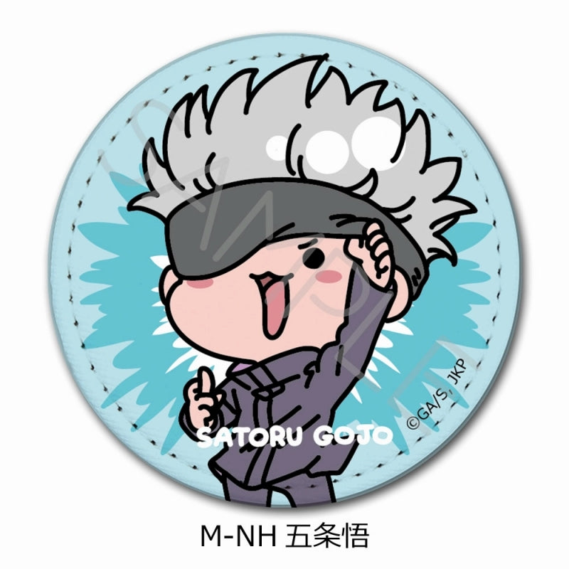 [Jujutsu Kaisen] Leather Badge (Round) Mocho-NH (Satoru Gojo)