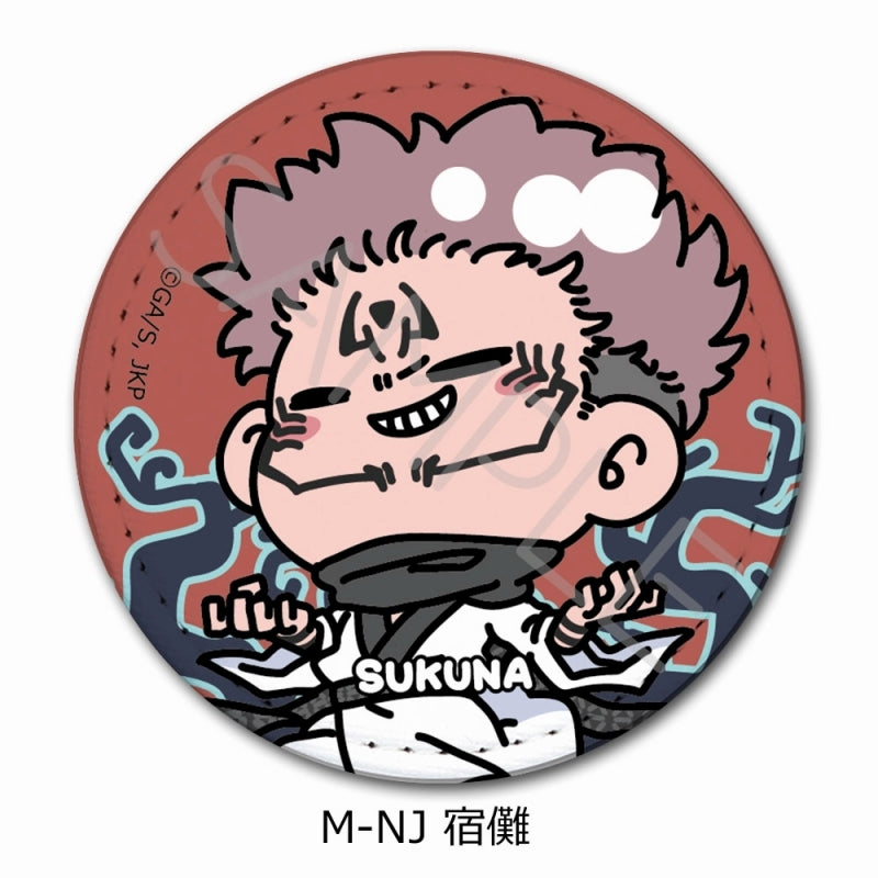 [Jujutsu Kaisen] Leather Badge (Round) Mocho-NJ (Sukuna)