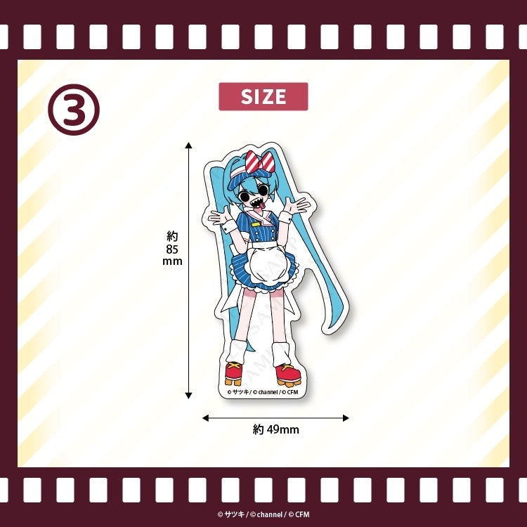 (Goods - Sticker) VOCALOID Satsuki&Channel Sticker Mesmerizer Version 3