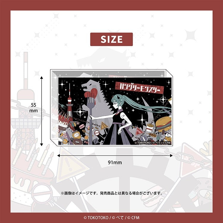(Goods - Ornament) HANGRY MONSTER Acrylic Block (HANGRY MONSTER)