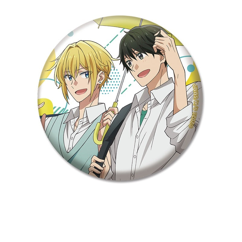 [Sasaki and Miyano] Button Badge feat. Exclusive Art Taiga Hirano & Akira Kagiura