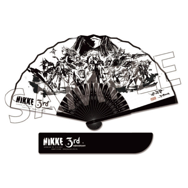 (Goods - Accessories) GODDESS OF VICTORY: NIKKE 3rd Anniversary Group Ink Painting Folding Fan (With Case)