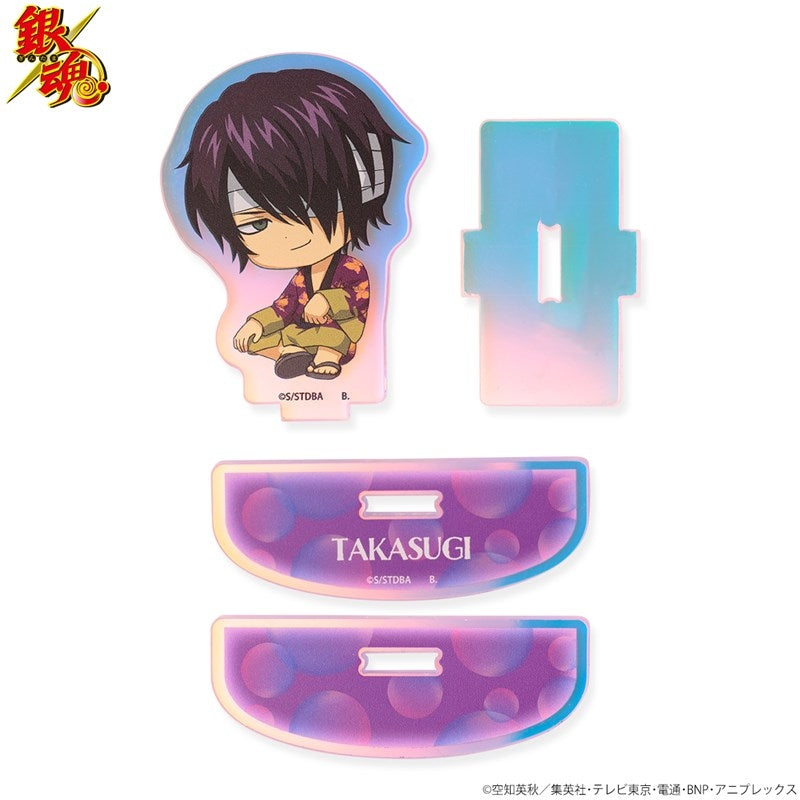 (Goods - Stand Pop) Gintama Tojikome Shabon Bubble Yurayura Iridescent Acrylic Stand Shinsuke Takasugi