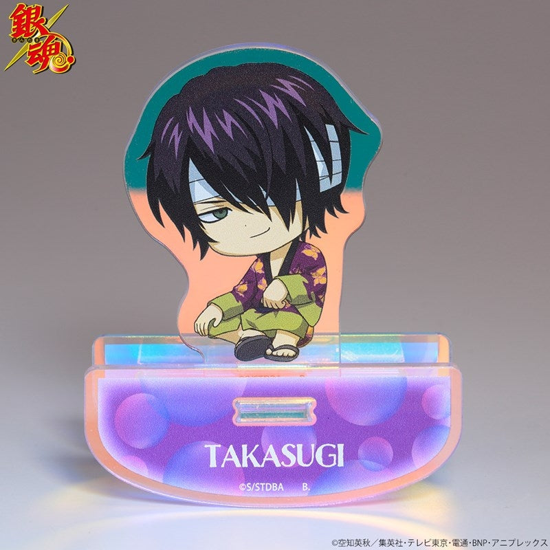 (Goods - Stand Pop) Gintama Tojikome Shabon Bubble Yurayura Iridescent Acrylic Stand Shinsuke Takasugi