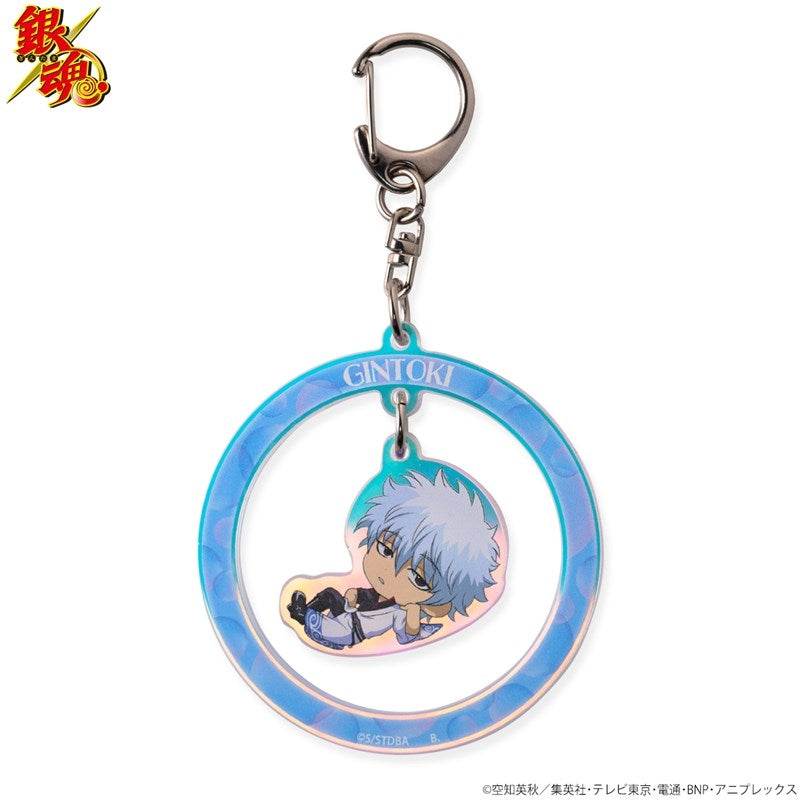 (Goods - Charm) Gintama Tojikome Shabon Bubble Yurayura Iridescent Acrylic Charm Gintoki Sakata