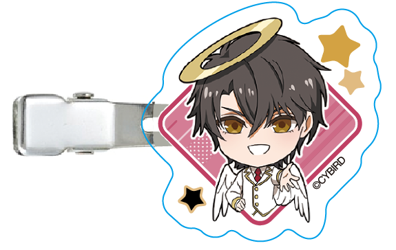 [Ikemen Series] Virtue and Vice Chibi Acrylic Hair Clip (Chevalier & Leon)