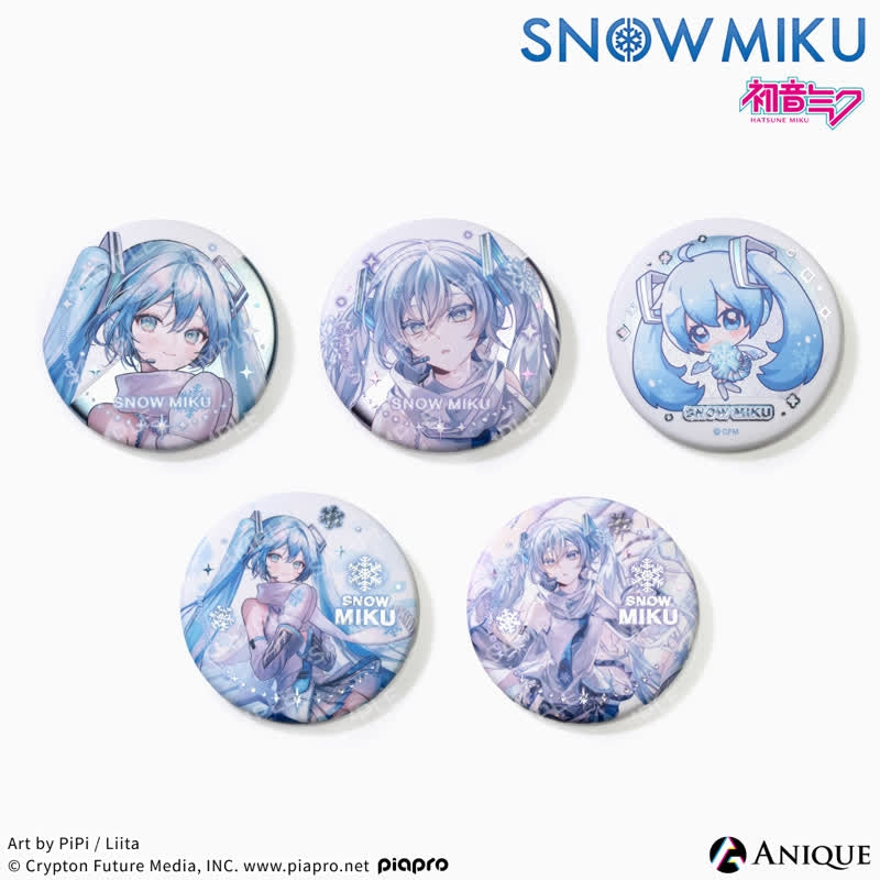 (Goods - Badges) VOCALOID Passage of the Seasons Badge Snow Miku