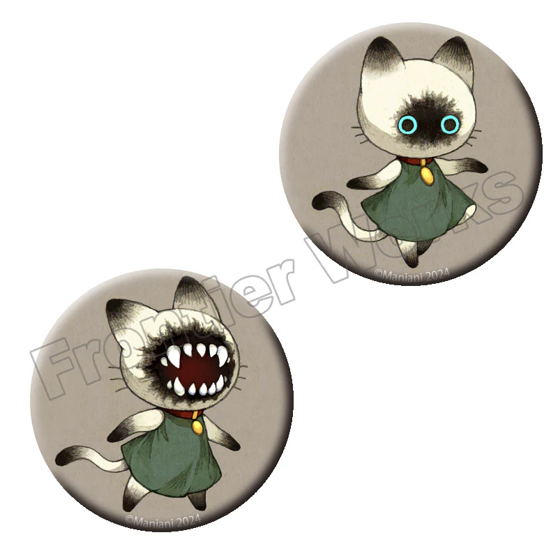 [Maniani] Monster Button Badges Set of 2 B