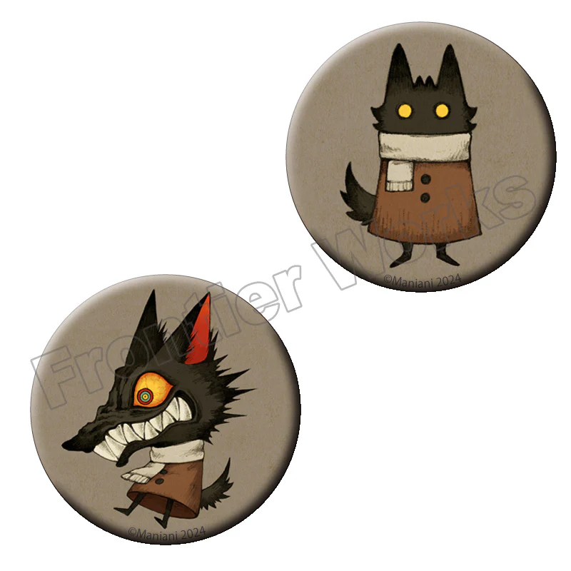 [Maniani] Monster Button Badges Set of 2 E