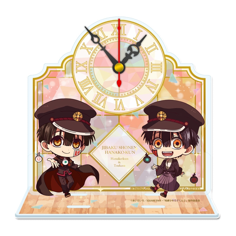 (Goods - Clock) TV Anime - Toilet-bound Hanako-kun Season 2 Puchichoco Mini Acrylic Table Clock (Hanako-kun & Tsukasa)