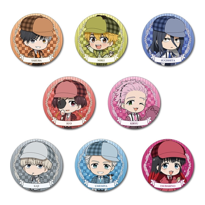 (1BOX=8)(Goods - Badge) WIND BREAKER Puchichoco Trading Button Badge Detective ver.(Blind Box -Single)