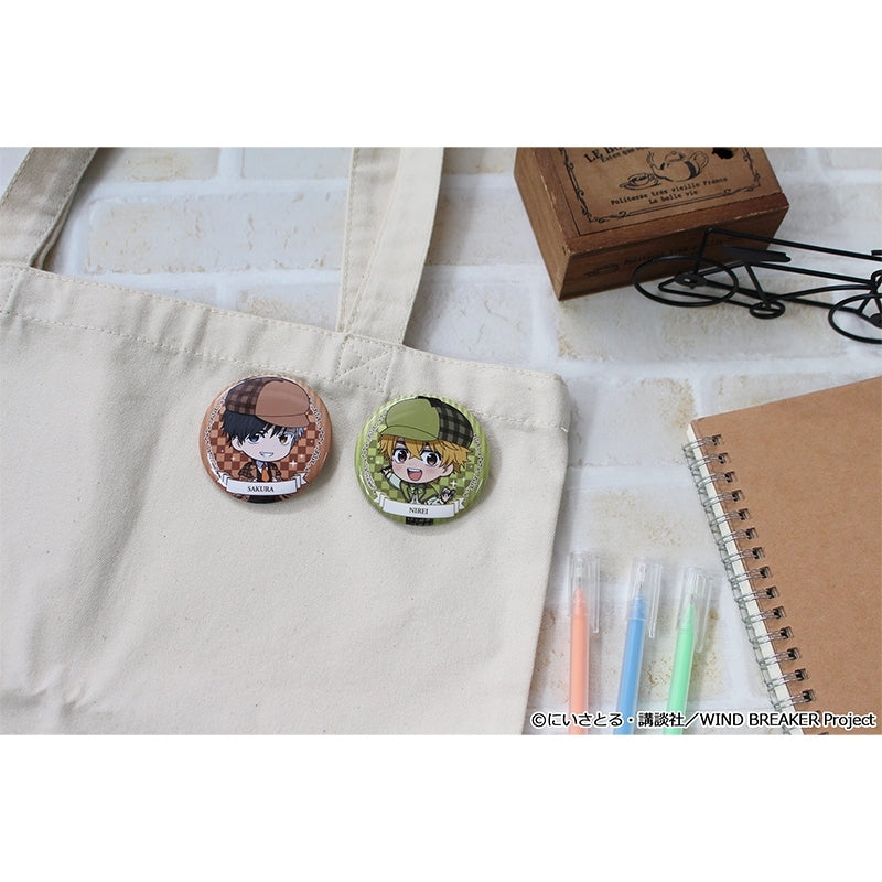 (1BOX=8)(Goods - Badge) WIND BREAKER Puchichoco Trading Button Badge Detective ver.(Blind Box -Single)