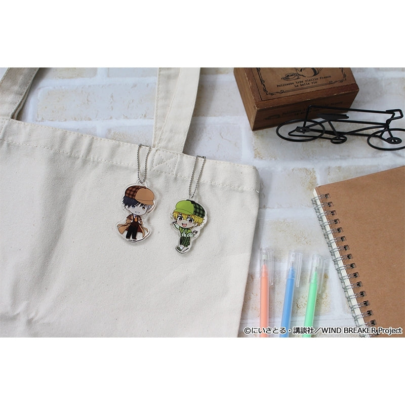 (1BOX=8)(Goods - Keychain) WIND BREAKER Puchichoco Trading Acrylic Keychain Detective ver.(Blind Box -Single)