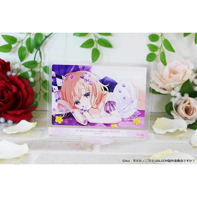 (Goods - Board) Is the Order a Rabbit? BLOOM Acrylic Visual Board (Cocoa)