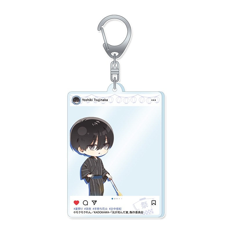 (Goods - Keychain) The Summer Hikaru Died PuchiChoco Acrylic Keychain (Yoshiki - Yukata) Summer Festival ver.