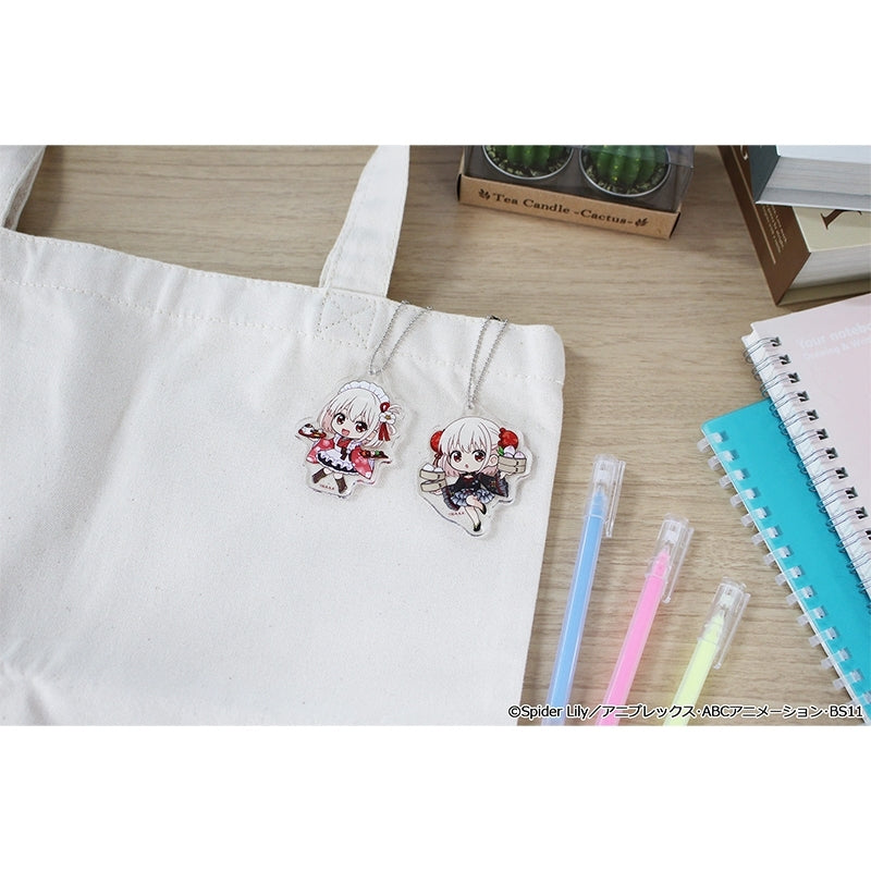 (1BOX=8)(Goods - Keychain) Lycoris Recoil TV Anime Puchi Choko Trading Acrylic Keychain Kimono Maid ver. & Chinese ver.(Blind Box -Single)