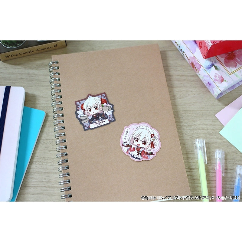 (1BOX=8)(Goods - Sticker) Lycoris Recoil TV Anime Puchi Choko Trading Sticker Kimono Maid ver. & Chinese ver.(Blind Box -Single)