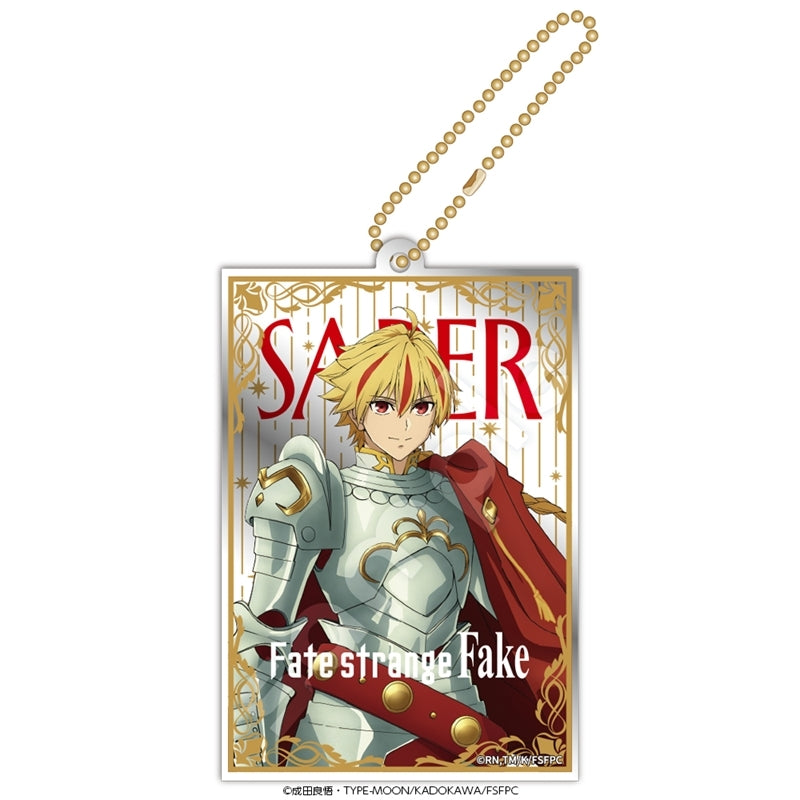 (Goods - Keychain) Fate/strange Fake Mirror Acrylic Keychain (Saber)