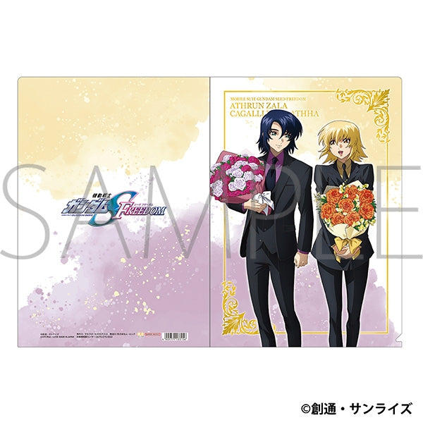 (Goods - Clear File) Mobile Suit Gundam SEED FREEDOM Clear File Aslan Zara & Cagalli Yura Asuha (Bouquet)