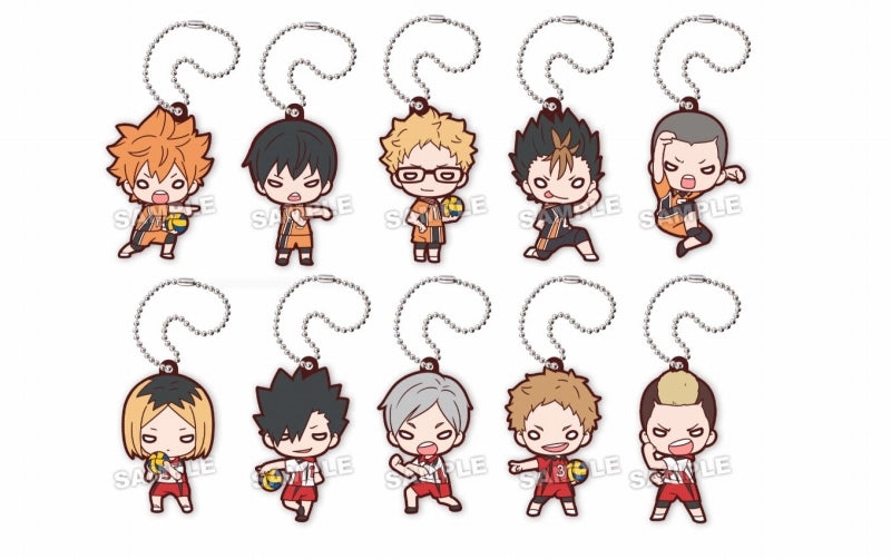 [Haikyu!!] Nitotan Karasuno VS Nekoma High Rubber Mascot (Blind Box -Single)