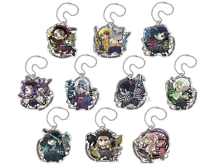 [Demon Slayer: Kimetsu no Yaiba] Pita! Chibi Sword Drawn! Acrylic Keychain (Blind Box -Single)
