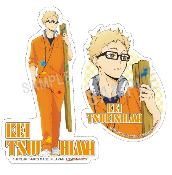 (Goods - Sticker) Haikyu!! Coveralls Sticker Set Kei Tsukishima