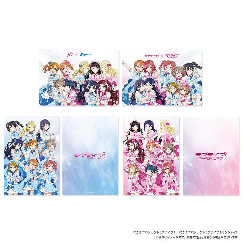 (Goods - File Folder) Love Live! x Love Live! Sunshine!! Clear File Set (Set of 3) [μ's × Aqours]