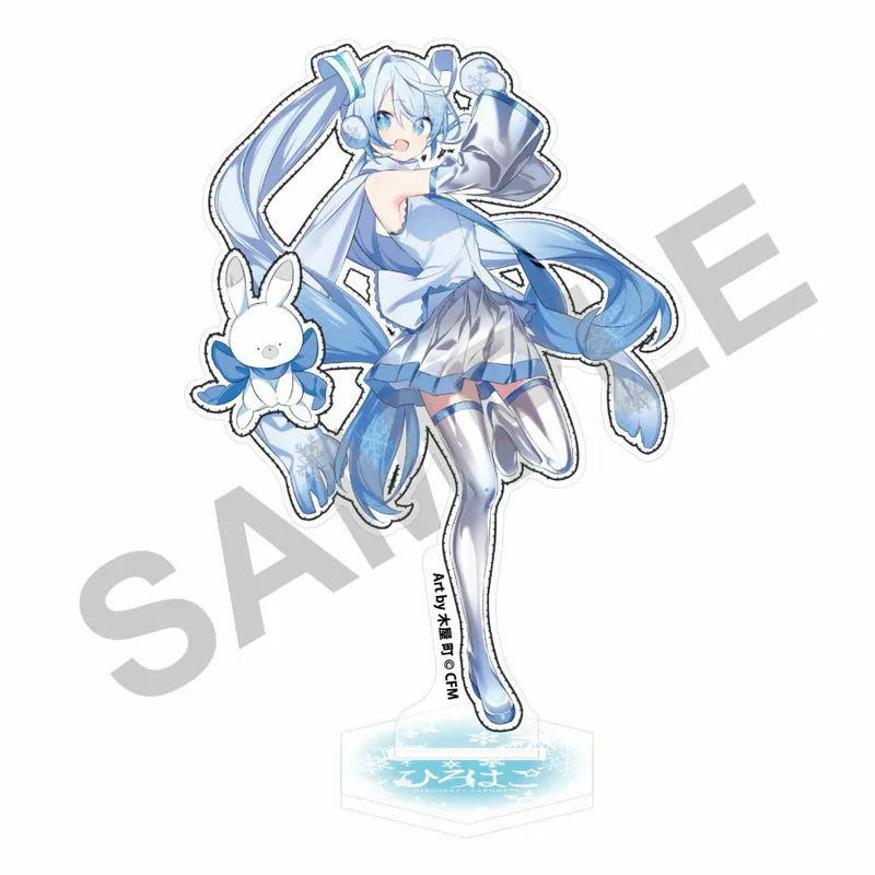 (Goods - Acrylic Stand) [VOCALOID] Snow Miku X HiroHako / Large Acrylic Stand Hakodate Art by Kiya Machi