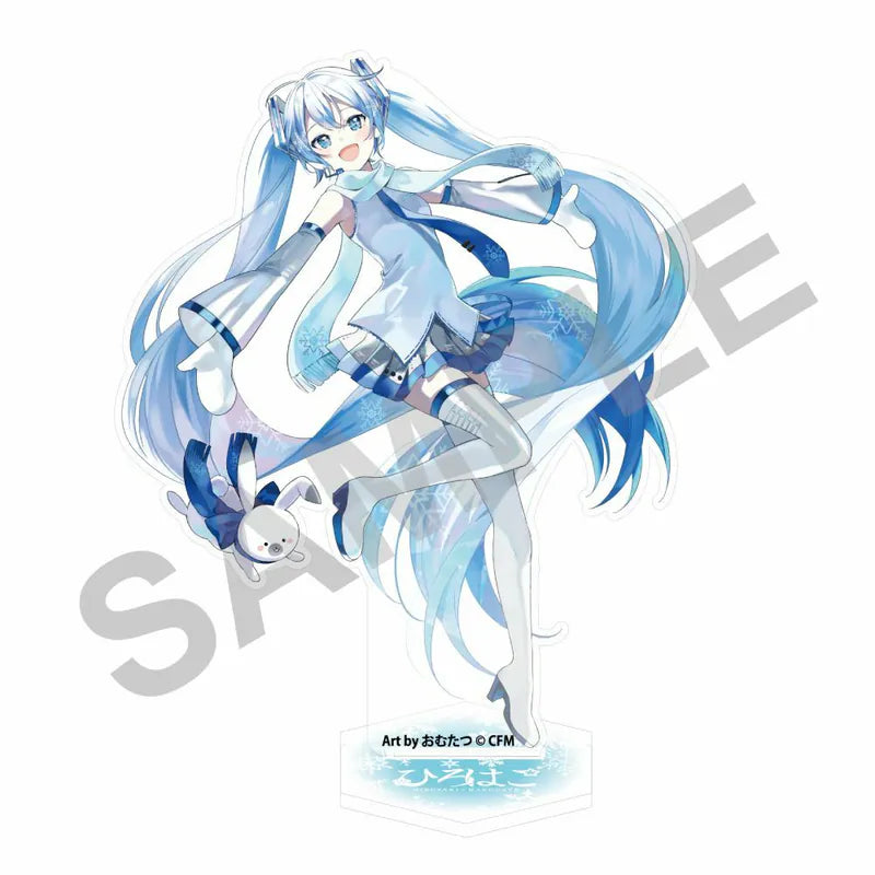 (Goods - Acrylic Stand) [VOCALOID] Snow Miku X HiroHako / Large Acrylic Stand Hakodate Art by Omutatsu