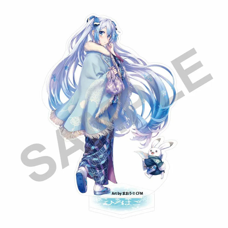 (Goods - Acrylic Stand) [VOCALOID] Snow Miku X HiroHako / Large Acrylic Stand Hakodate Art by Maou