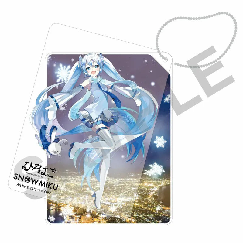[VOCALOID] Snow Miku X HiroHako / Slide Acrylic Keychain Hakodate Art by Omutatsu