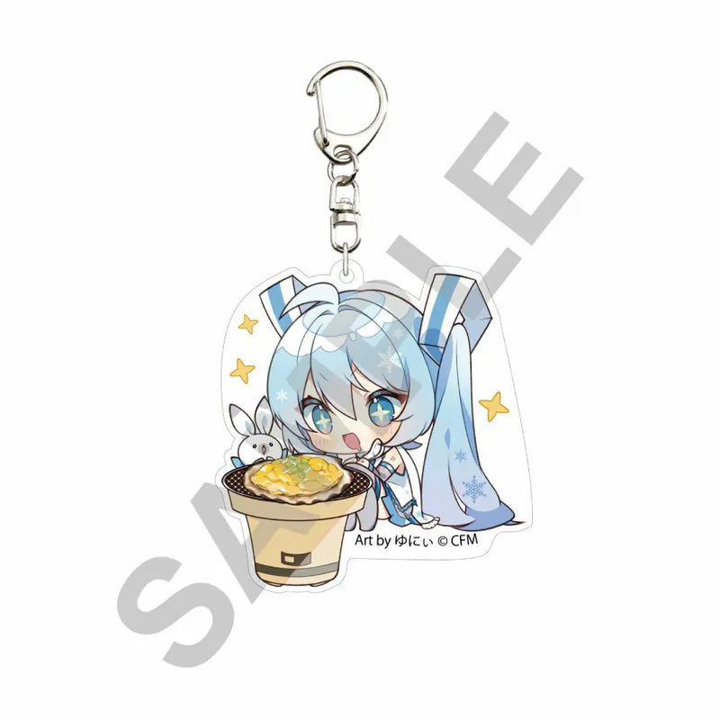 [VOCALOID] Snow Miku X HiroHako / Acrylic Keychain Hirosaki Shellfish Grilled with Miso Art by Yuni