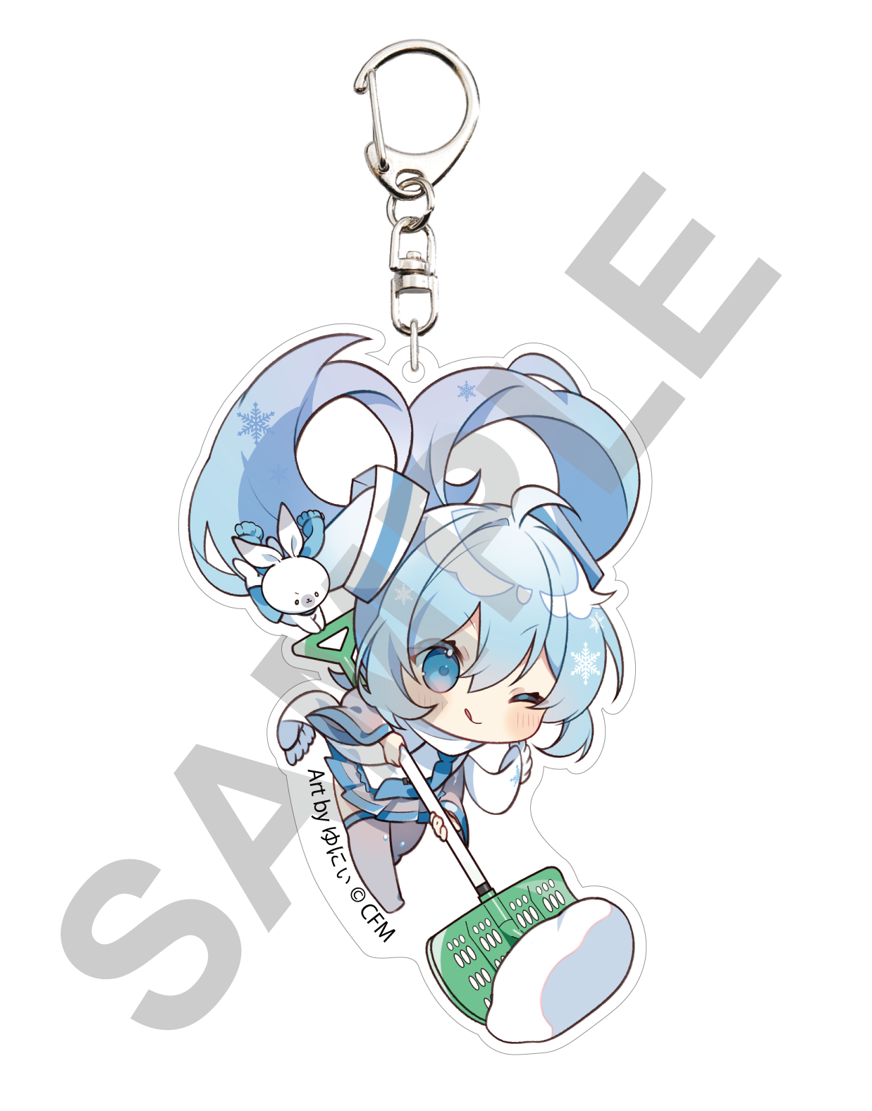 [VOCALOID] Snow Miku X HiroHako / Acrylic Keychain Hirosaki Snow Shoveling Art by Yuni