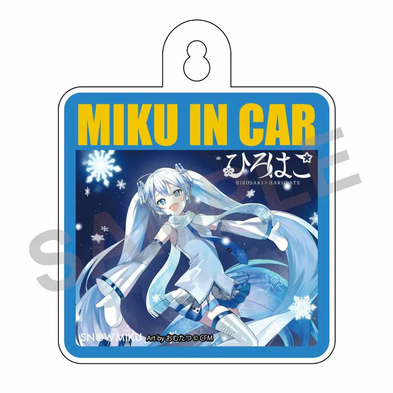 [VOCALOID] Snow Miku X HiroHako / Car Sign Hakodate Art by Omutatsu