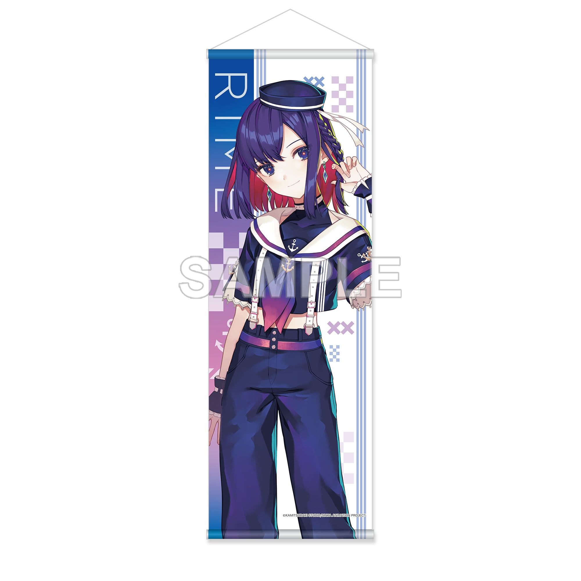 (Goods - Wall Scroll) KAMITSUBAKI CITY UNDER CONSTRUCTION Half Wall Scroll - Rime Tanioki Marine Look ver.