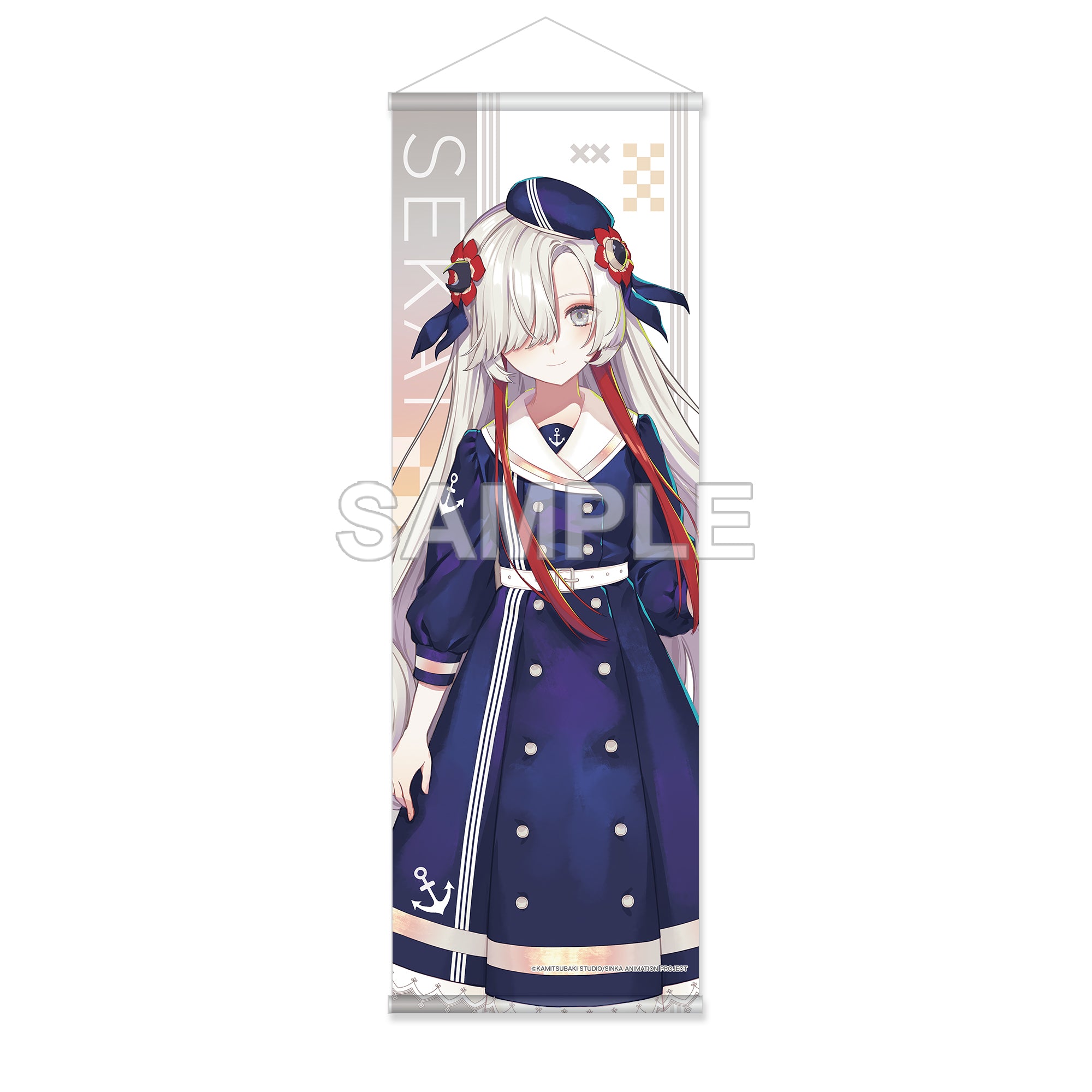 (Goods - Wall Scroll) KAMITSUBAKI CITY UNDER CONSTRUCTION Half Wall Scroll - Sekai Yorukawa Marine Look ver.