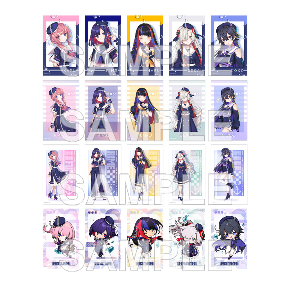(Goods - Bromide) KAMITSUBAKI CITY UNDER CONSTRUCTION Mini Photo-style Illustrations Collection Marine Look ver. (Blind Box - Single)