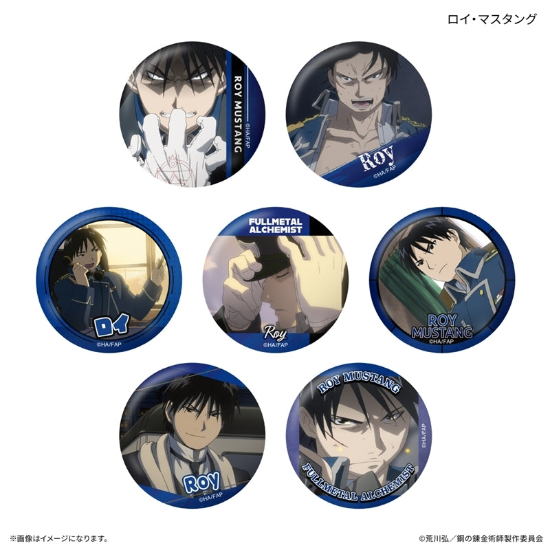(1BOX=7)(Goods - Badge) FULLMETAL ALCHEMIST TV Anime Only-Badge Roy Mustang Only Trading Button Badge (7 Types Total)(Blind Box -Single)