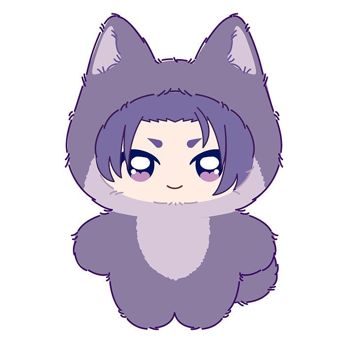 (Goods - Keychain) Blue Lock Chimikemo Mascot Mikage Reo