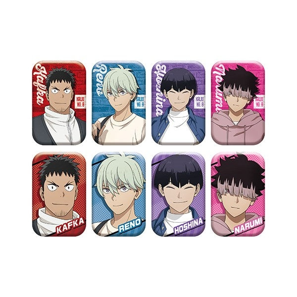 (1BOX=8)(Goods - Badge) Kaiju No. 8 Rounded Square Button Badge2(Blind Box -Single)