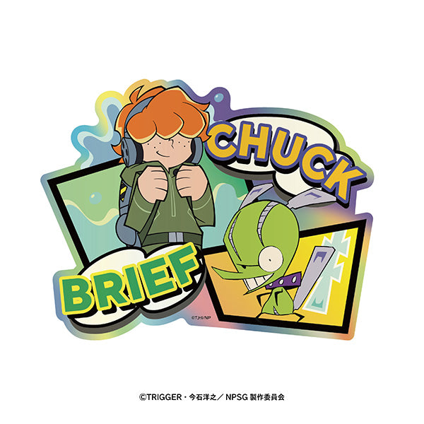 (Goods - Sticker) New PANTY ＆ STOCKING with GARTERBELT Prismatic Travel Sticker 6 Brief & Chuck