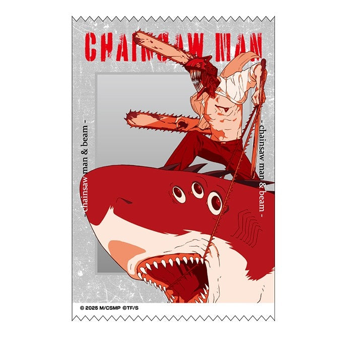 (Goods - Sticker) Chainsaw Man – The Movie: Reze Arc Satin Cross Sticker 9. Chainsaw Man & Beam