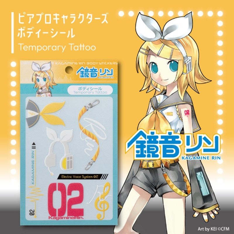 (Goods - Sticker) Piapro Characters Body Sticker Kagamine Rin