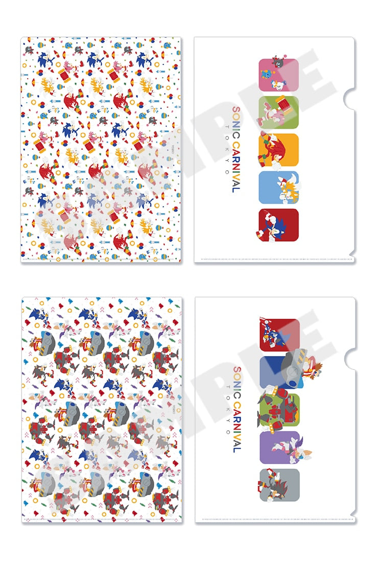 (Goods - Clear File) Sonic the Hedgehog SONIC CARNIVAL TOKYO Clear File Set of 2
