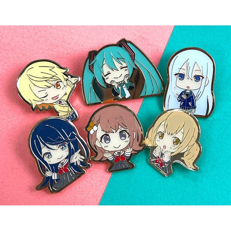 [Hatsune Miku: Colorful Stage!] Pin Badge 18 Mafuyu Asahina