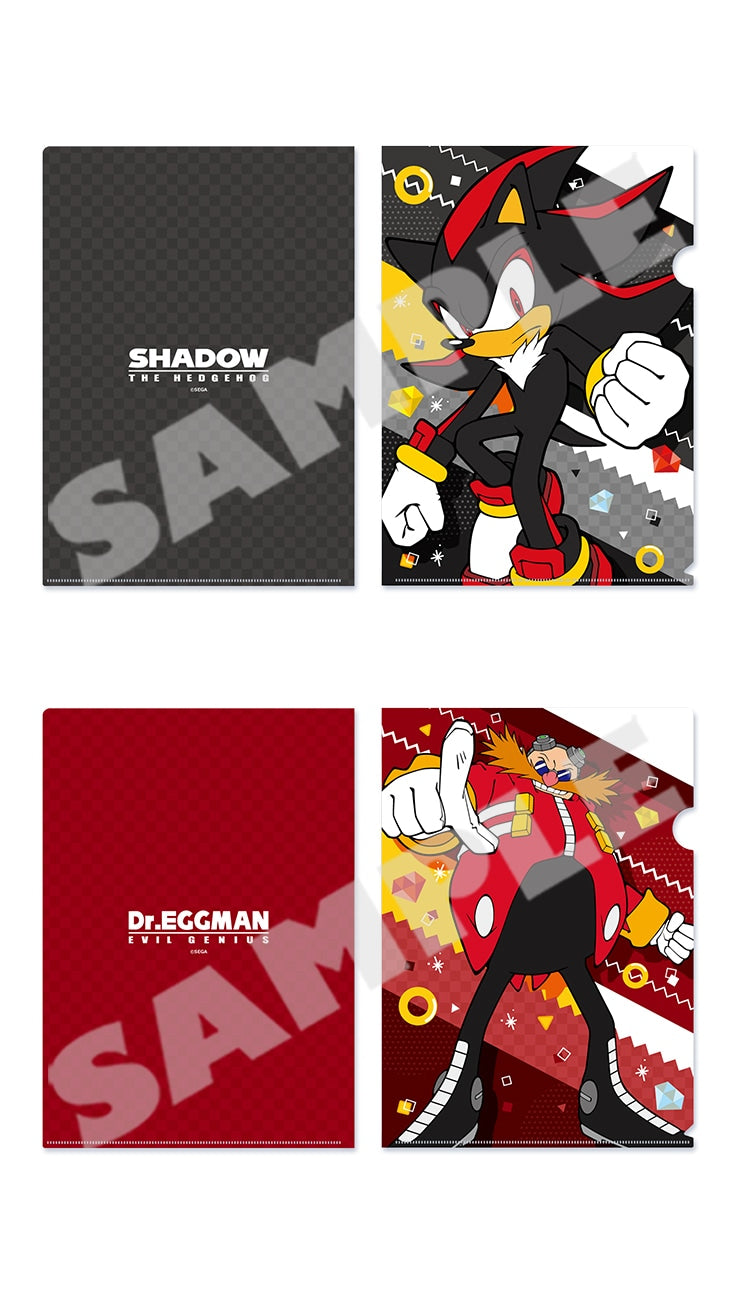 (Goods - Clear File) Sonic the Hedgehog Basic Series Clear File Set of 2 03 Shadow & Doctor Eggman